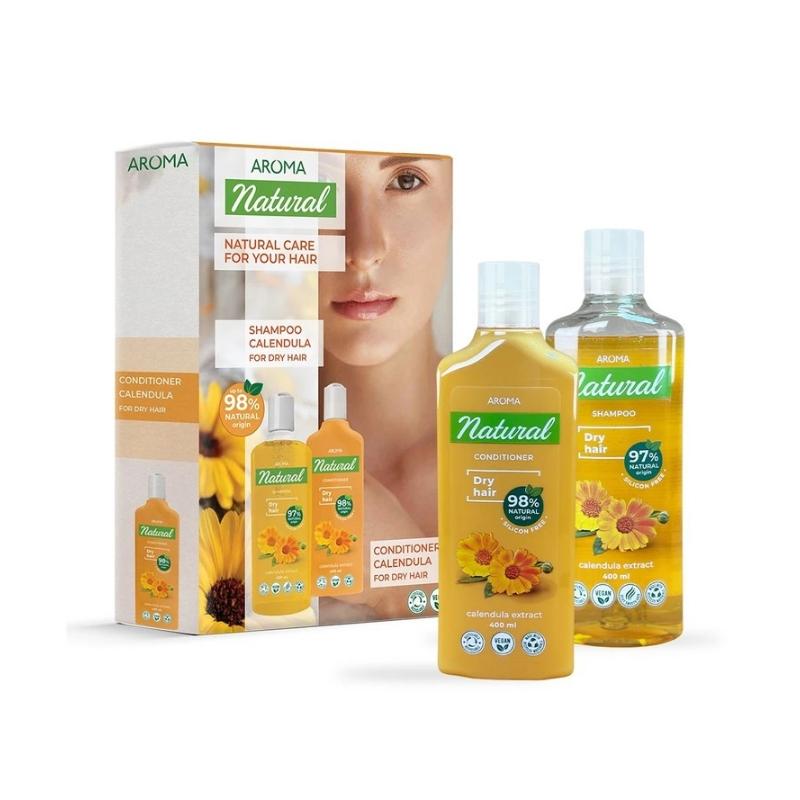 Calendula set za suvu kosu šampon 400ml + balzam 400ml