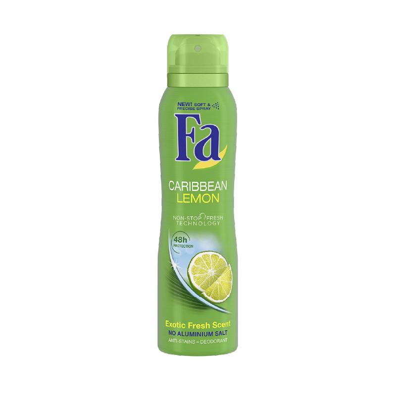 Fa dezodorans ženski caribbean lemon 0% aluminijuma 150ml 