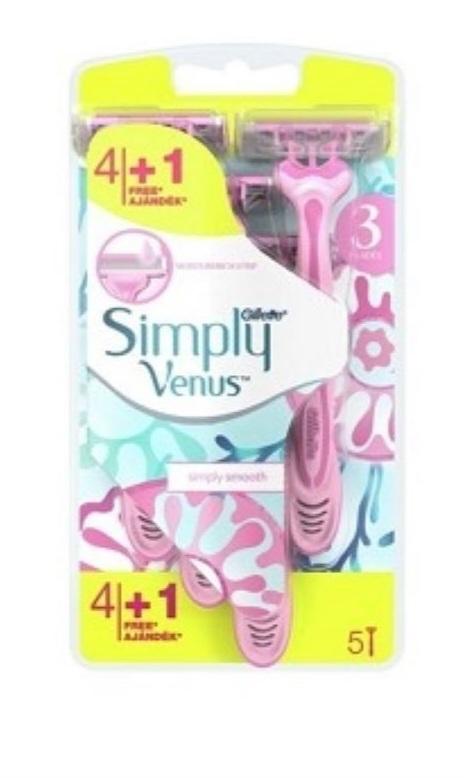 Gillette brijači simply venus simply smooth 4+1kom