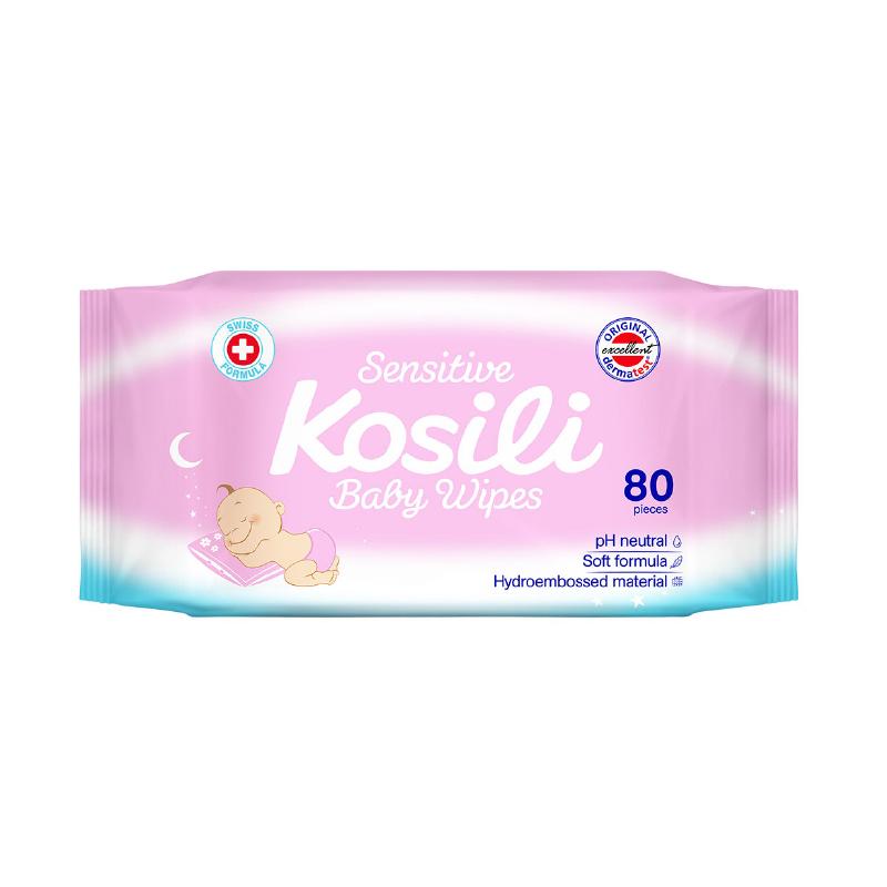 Kosili baby vlažne maramice roze 80kom