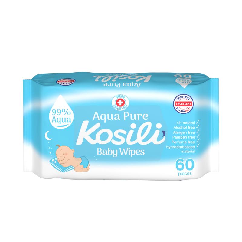 Kosili vlažne maramice Aqua Pure 60kom