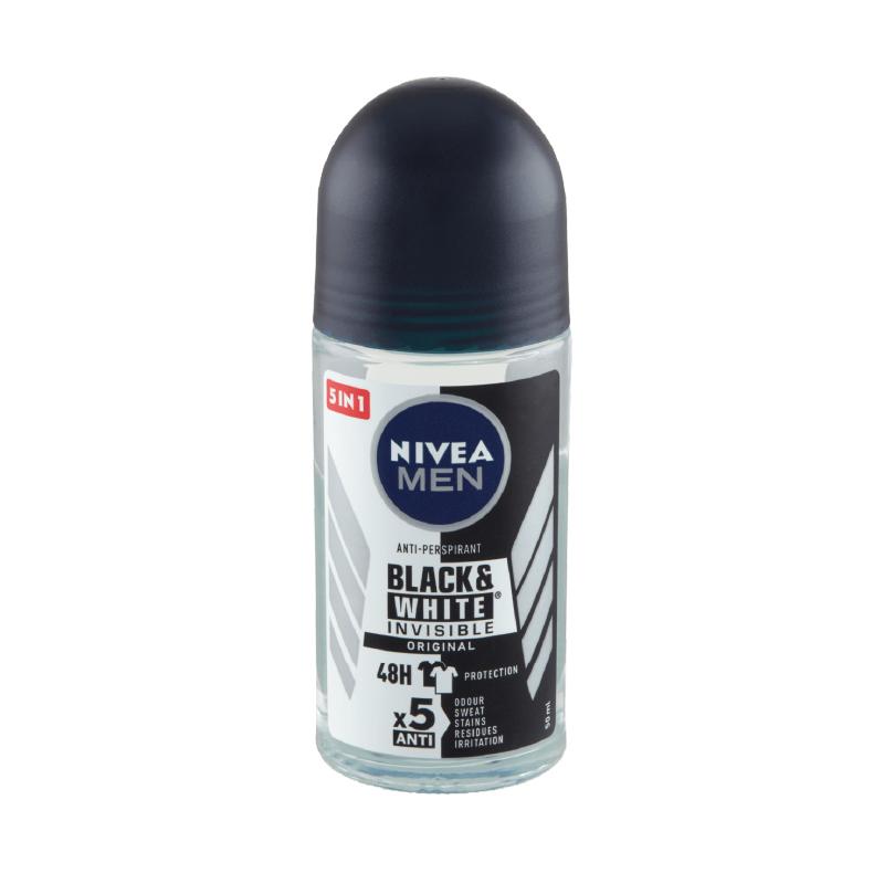 Nivea roll on muški black & white 50ml