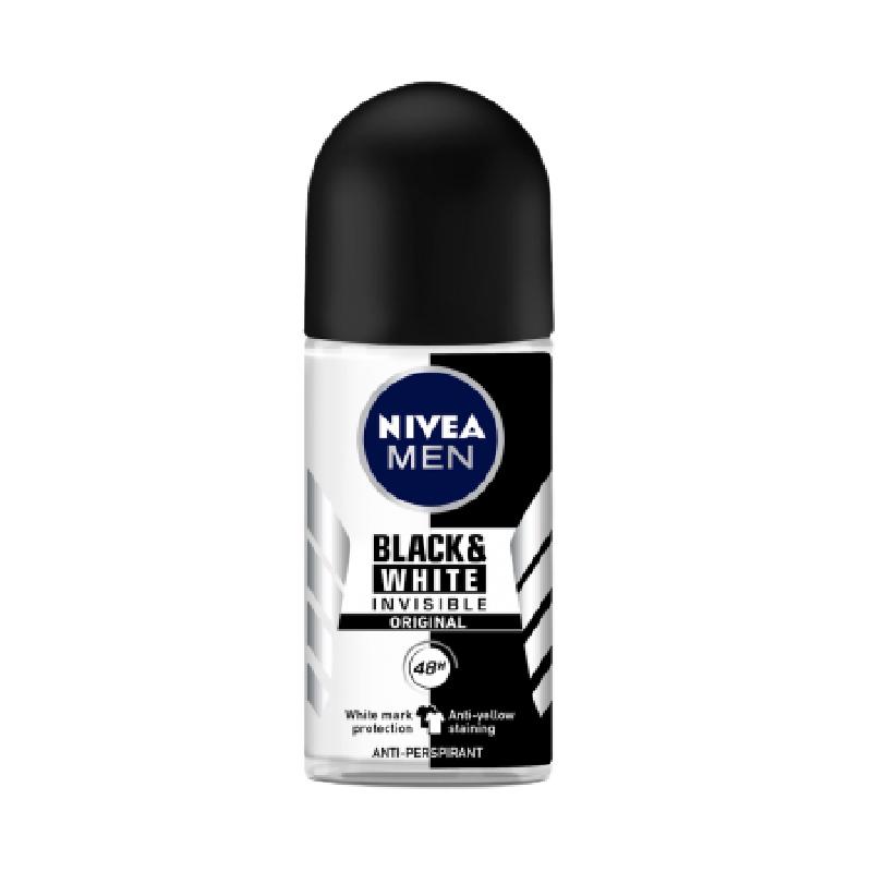 Nivea roll on muški black & white invisible 50ml