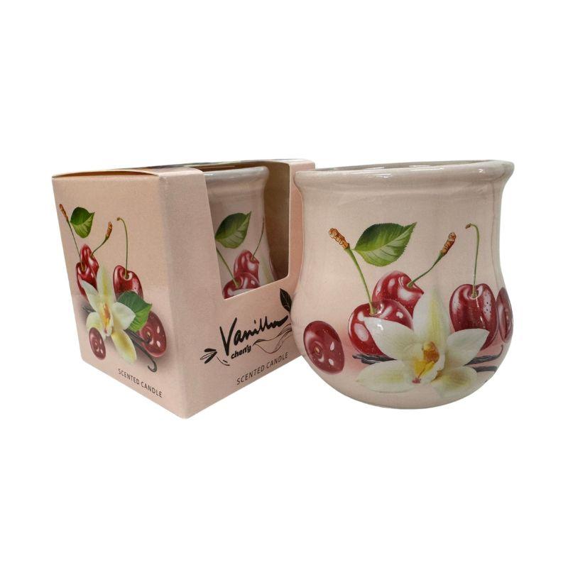 Santo mirisna sveća vanila i višnja 80g